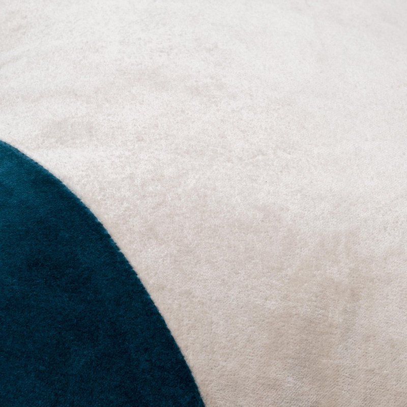 Denny Cotton Pillow Cover, 22" x 22", Navy Blue, Down