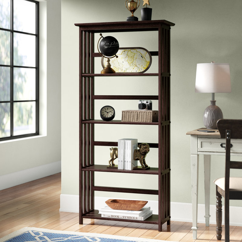 Bibliothèque en bois massif Tou, Espresso, (3 tablettes) H 34 po x l 30 po x P 12 po