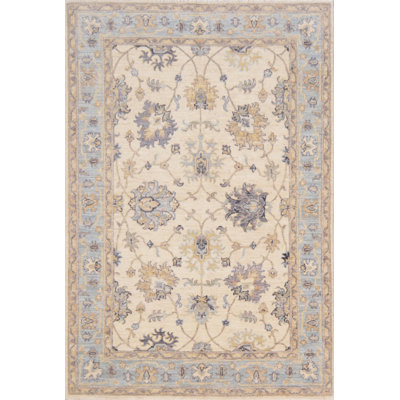 Hand-Knotted High-Quality Silver Area Rug
