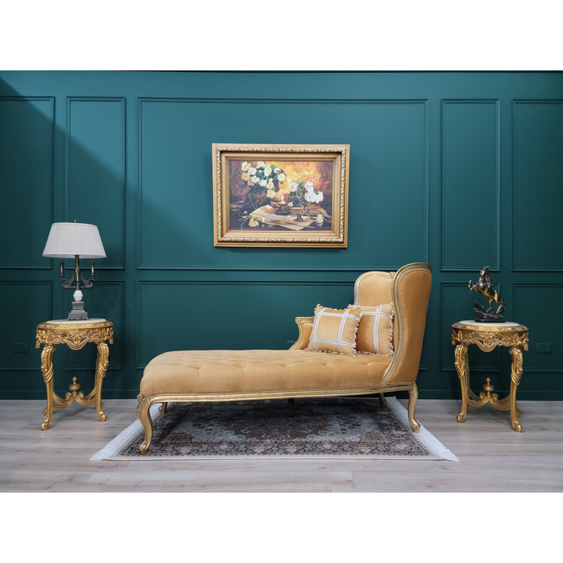 Deddrick Velvet Chaise Lounge