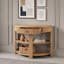Console avec tiroir et tablettes-368969770