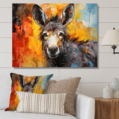 " Gray Donkey Gentle Companion Collage "