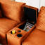 Canapé modulaire modulaire avec porte-gobelets, ports USB et rangement-817031579