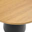 Table basse de 23,6 pouces avec table d'appoint circulaire, table de salon à base en métal, décoration simple et moderne en grain de bois de noyer, table de marchandage, bureau de tête de lit à canapé circulaire unique.-133062835