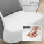 Fauteuil d'appoint en tonneau Raymer avec coussin et dossier moyen pour le bureau à domicile-87046274