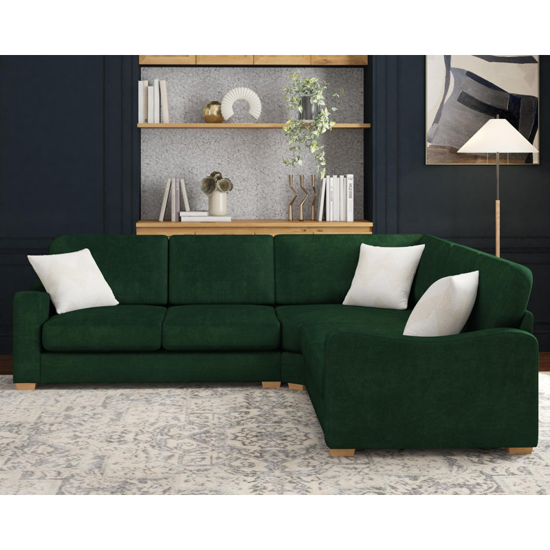 Theadford Corner with two seats both sides, Fixed Back, Steel Polyester