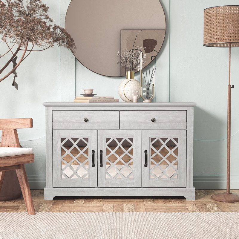 Winston Porter SIDEBOARD WITH DRAWER, Gray