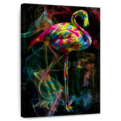 Flamant rose fumé