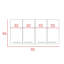 Armoire murale 120, quatre portes, deux armoires, deux tablettes - noir-549890226