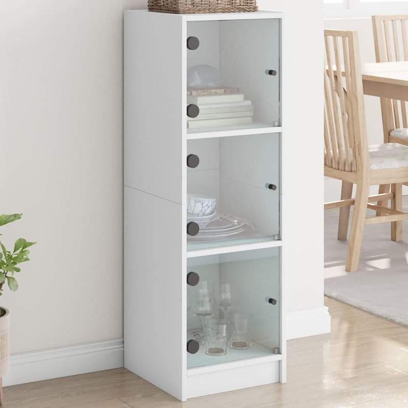 Storage Cabinet, White/White