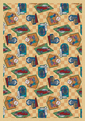 Tapis Just for Kids Fabulous Fifties, Rectangle 3 pi 10 po x 5 pi 4 po