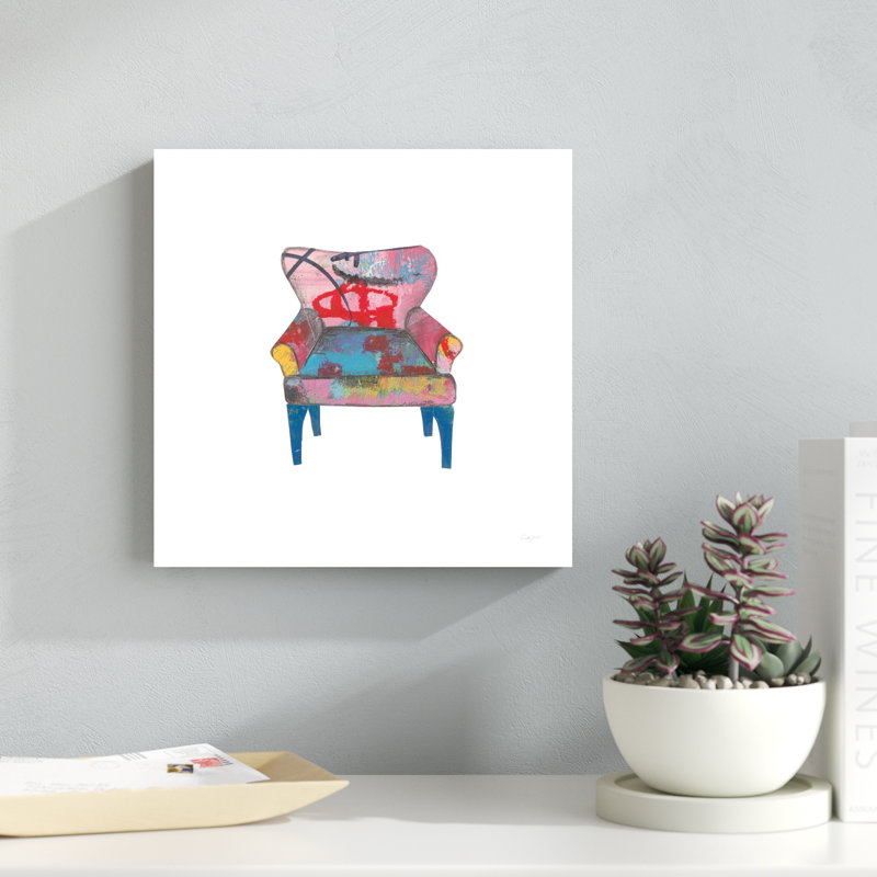 Mod Chairs VIII par Courtney Prahl - impression sur toile tendue, H 12 po x l 12 po