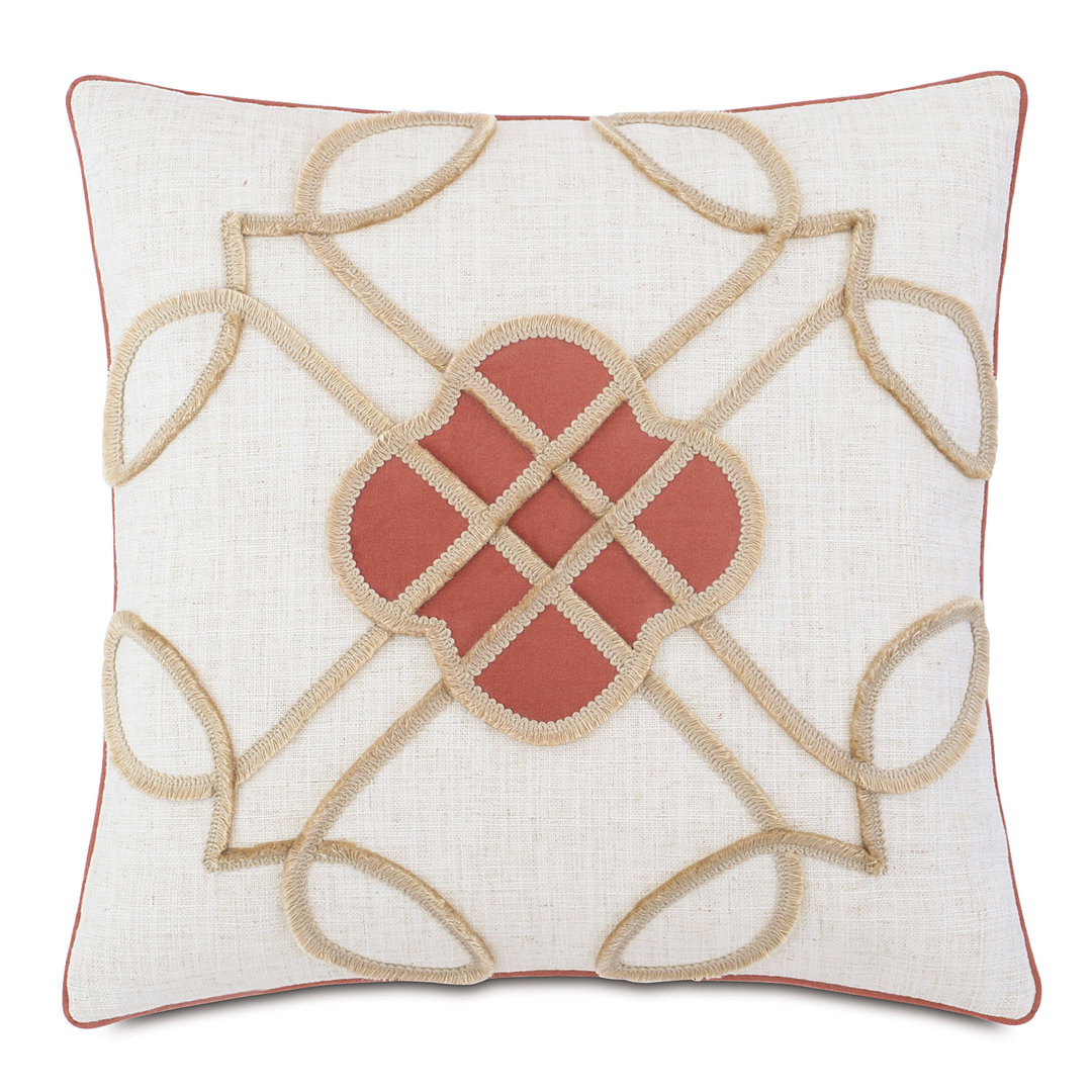 Rena Mini Brush Fringe Throw Pillow Cover & Insert Eastern Accents