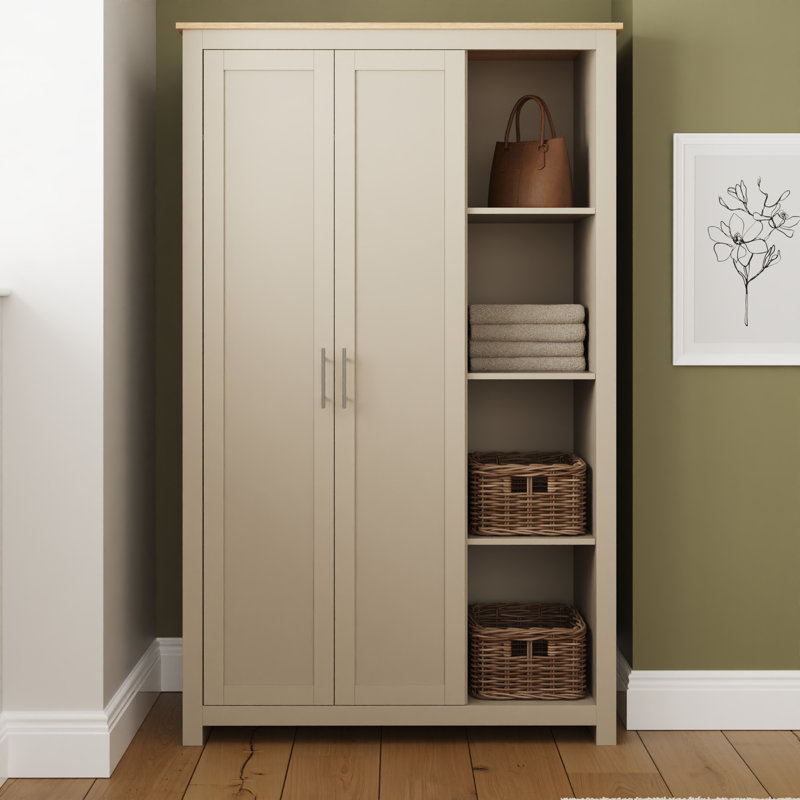 Lancaster Wardrobe With Shelves, null