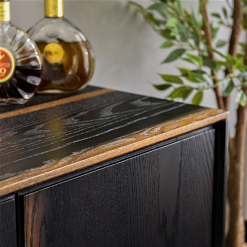 Minimalist Solid Wood Accent Cabinet