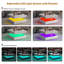 Charvez Solid Coffee Table with 16 Colors LED Lights, 78 x 78 cm-1678105217-1737531412