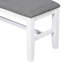 Ensemble de table de salle à manger 6 pièces en bois avec banc rembourré et 4 chaises-130603505-130603503