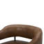 Fauteuil demi-tonneau en cuir Rosanna