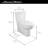 American Standard Cadet 1.28 GPF Elongated 16.5 Comfort Height Chair Height Floor Mounted with Seat Included Toilet