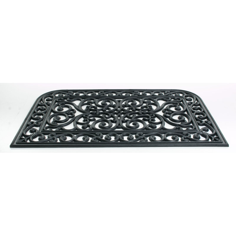 30 po x 18 po tapis de porte extérieur antidérapant Needville, Rectangle 1 pi 6 po x 2 pi 6 po