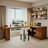 Nut-brown L-Shaped Solid Wood  desk-920297832-920297837