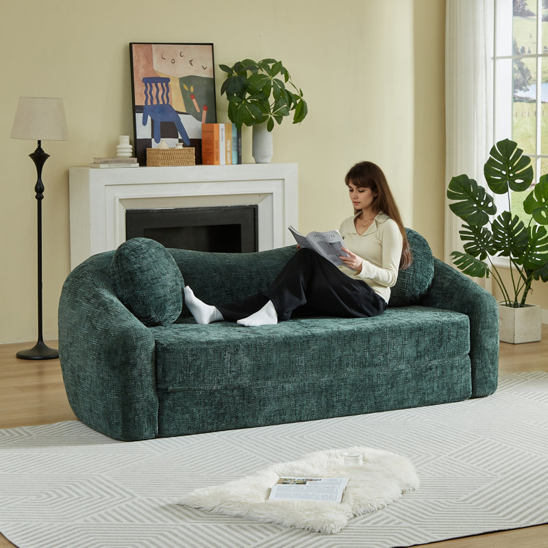 Compression Multifunctional Sofas, 86 Inch Chenille Modern Home Recliner
