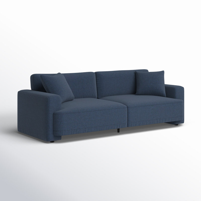Ives 90'' Upholstered Deep Sofa, Elite Indigo