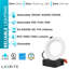 Luxrite 4" Commercial LED Recessed Light, J-Box, 9/12/15W, 3 Colour Selectable 3000K-5000K, IC Rated, Wet Rated, UL Listed 6 Pack