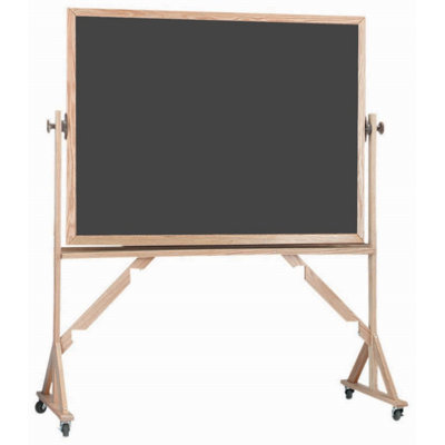 Freestanding Porcelain Reversible Magnetic Medium - 4' - 6' Chalkboard