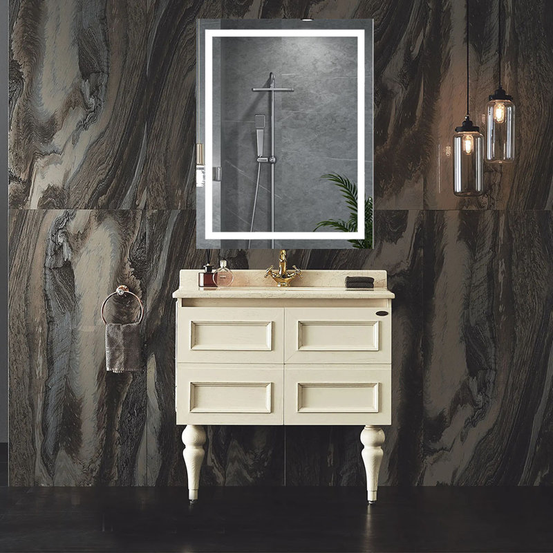Miroir de salle de bain / meuble-lavabo lumineux