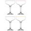 Verres à cocktail à rebords multicolores LAV Misket, 8 oz