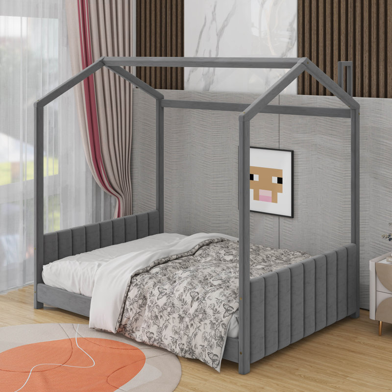 Lit en bois Velvet House, Double