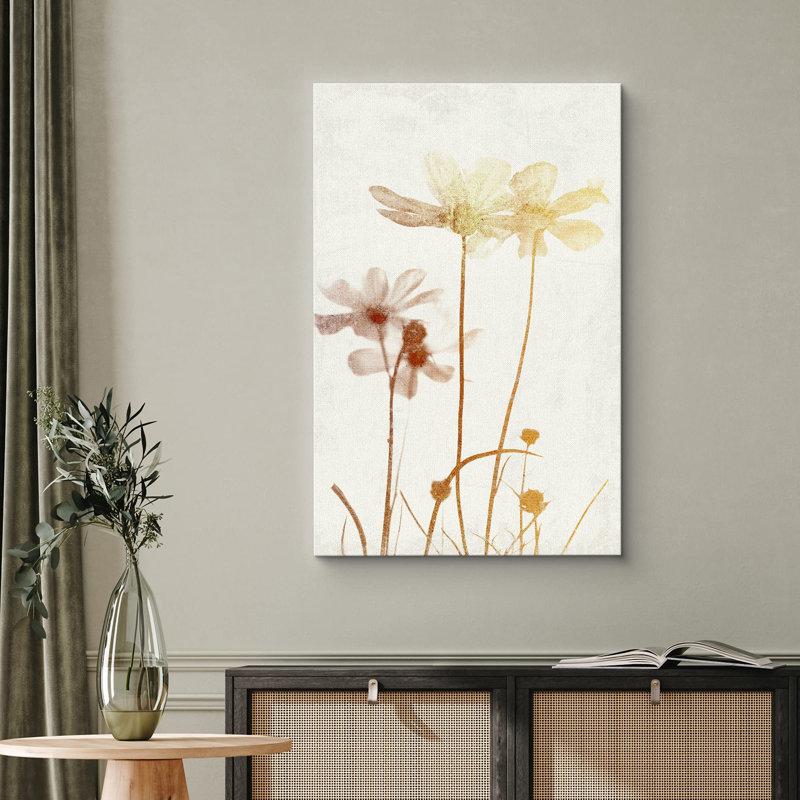 Floral, botanique, illustrations sur toile, H 24 po x l 16 po x P 1,5 po