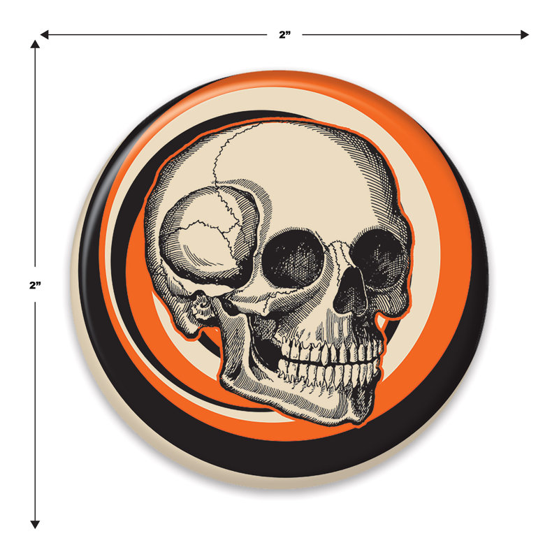 Crâne d'Halloween rétro