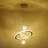 Ridleigh Modern LED Chandelier Crystal Chandelier Ceiling Mount Adjustable Height