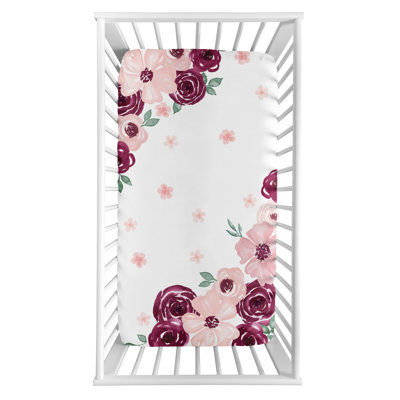 Drap-housse pour lit de bébé aquarelle