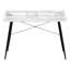 Table d'ordinateur moderne avec finition en marbre blanc et bureau en métal noir de 48 po-1483739847