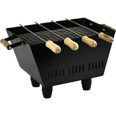 Sterling Ventures 33 cm W Portable Grill / Smoker Combo Charcoal Grill Gas & Charcoal Combo Grill