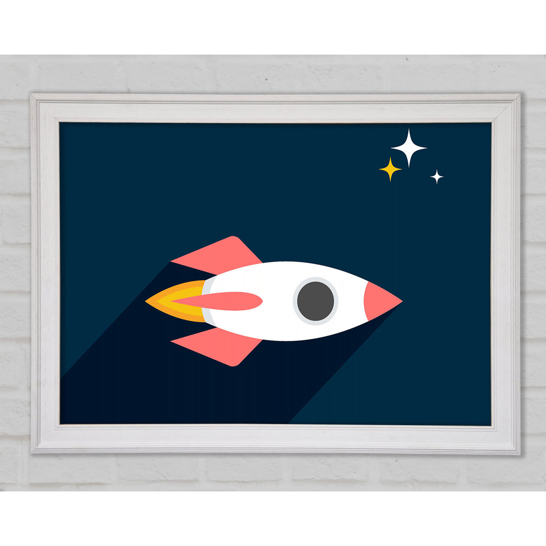 Rocket Amongst The Stars - Einzelne Bilderrahmen Kunstdrucke