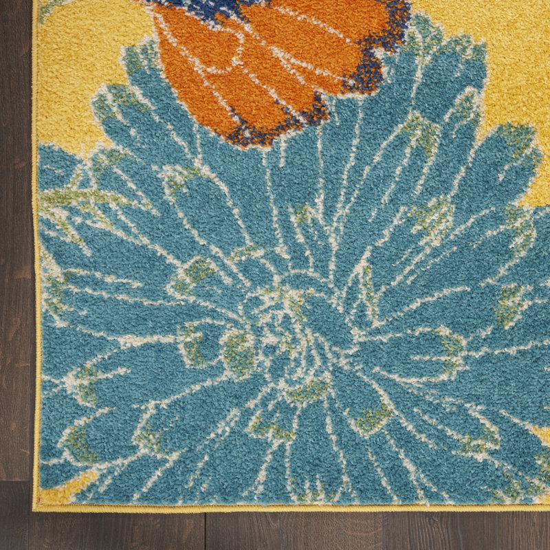 Madisonburg Floral Indoor Rug, Rectangle 9' x 12'
