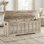 Très grand banc de rangement Greige, 51,2 po x 15,7 po x 19,1 po, coffre en bois pour la chambre à coucher, le salon ou le vestibule, supporte 220 lb, deux charnières de sécurité, facile à assembler