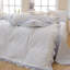 Ensemble de housse de couette en coton multicolore à volants-109792764-109792768