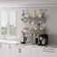 Stainless Steel Flat Wall Mounted Pot Rack