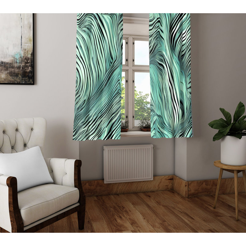 Semi Sheer Curtain Pair, 20" W x 52" L