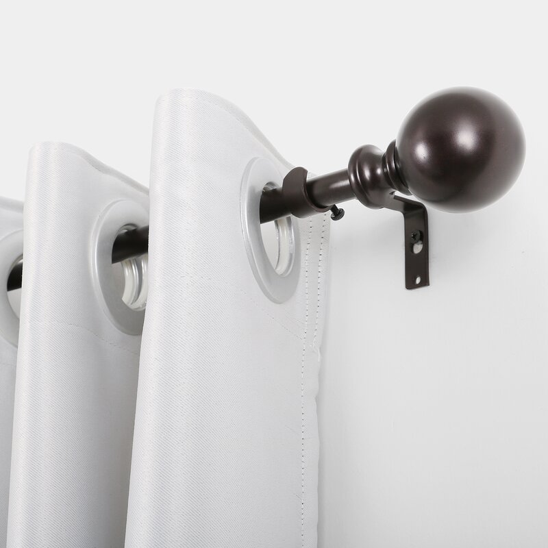 Alcott Hill® Southwell Adjustable Single Curtain Rod & Reviews | Wayfair