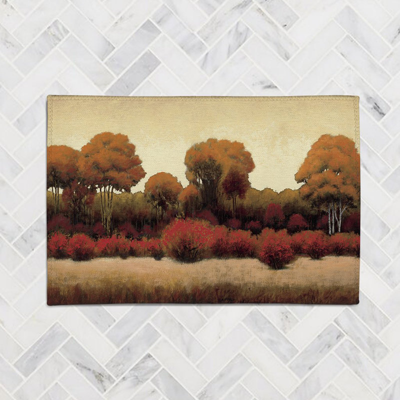 Autumn Forest Chenille Indoor Rug, Rectangle 2' x 3'
