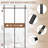 Room Divider, Height And Width Adjustable No Drilling Curtain Rod, Heavy Duty Metal Tension Wall Divider For Room Separation, Portable Wall Partition Separators Not Included Curtains