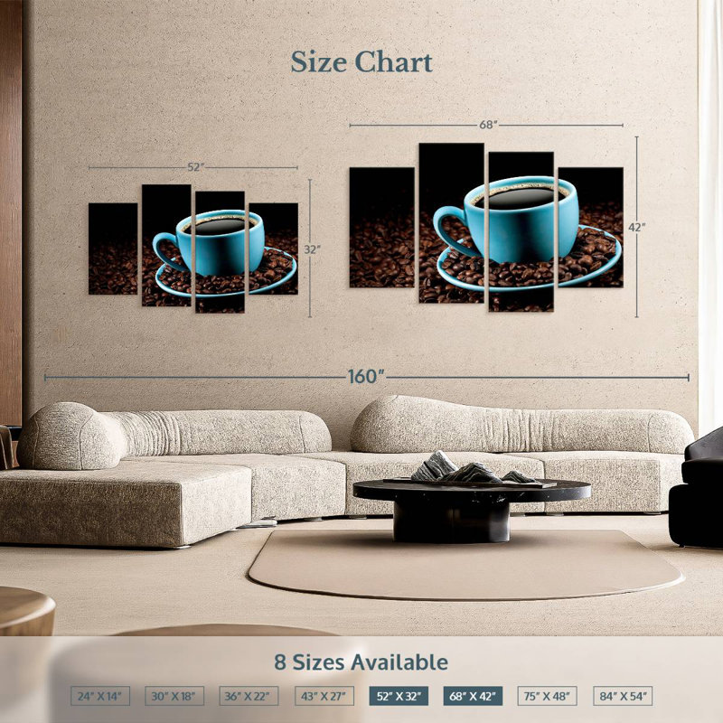 Yarlin Freshly Made Black Coffee, 42" H x 68" W