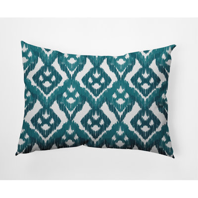 Ikat Outdoor Reversible Throw Pillow