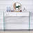 White Environmental Protection MDF Minimalist Dresser, Desk, Desktop Computer Desk, With Double Drawer Storage Space, Simple Home, Perfect For Various Styles Of Home Environment.